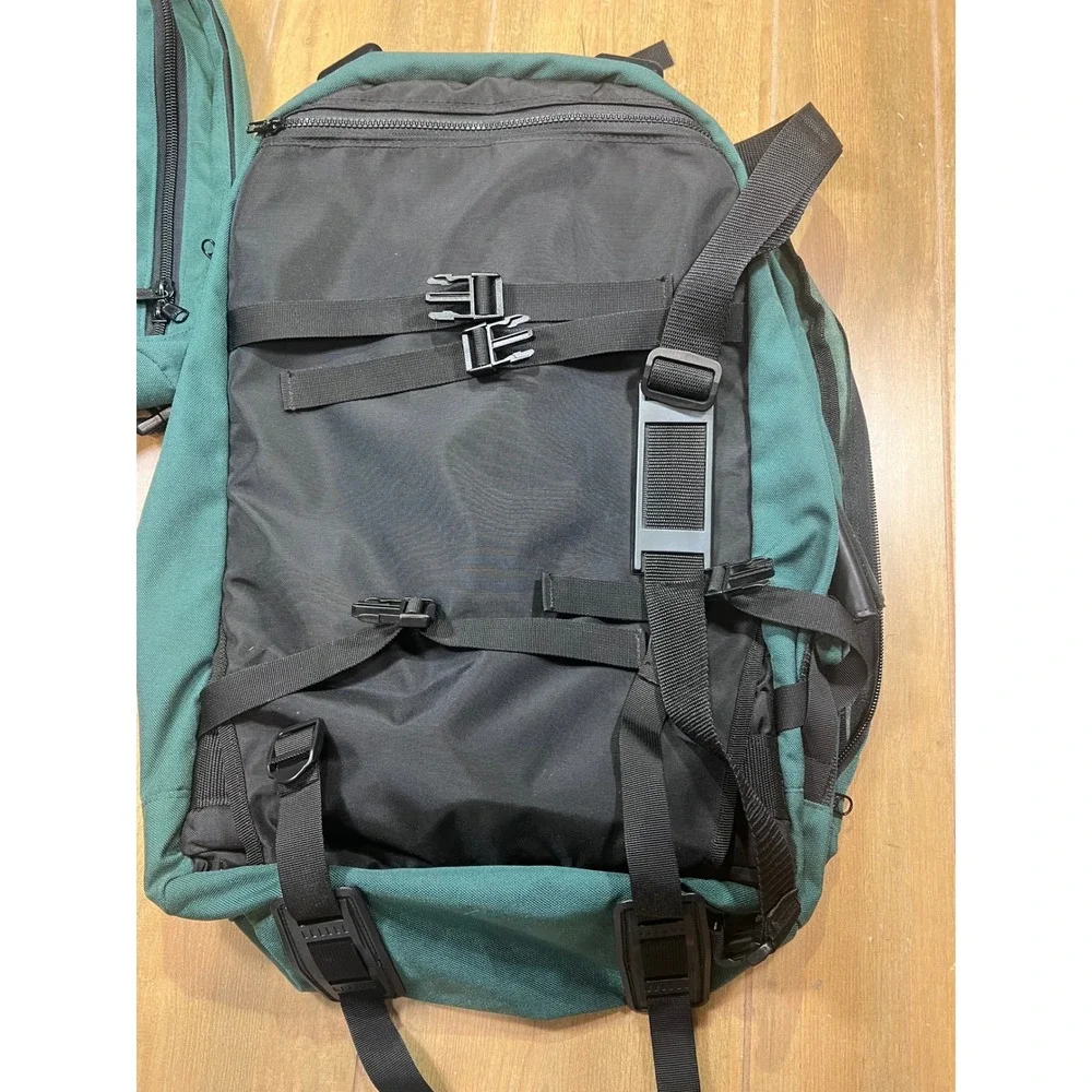 Eddie Bauer Vintage 2-in-1 Detachable Daypack Backpack Forest Green Canvas